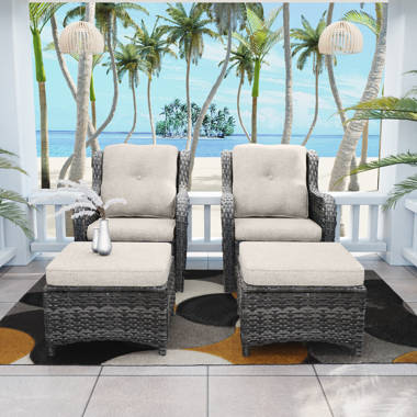 Highland Dunes Rashida Patio Chair with Cushions