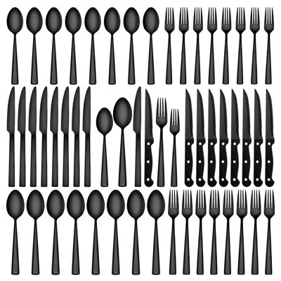 72-Piece Stainless Steel Flatware Set Service for 12