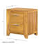Table de chevet 20,7 x 15,4 x 22 po