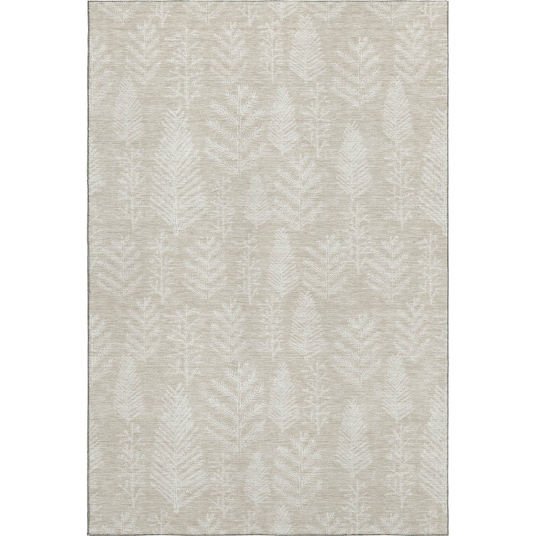 Premium Machine Washable Dockside AMF1813 Christmas Tree Leaves Rug