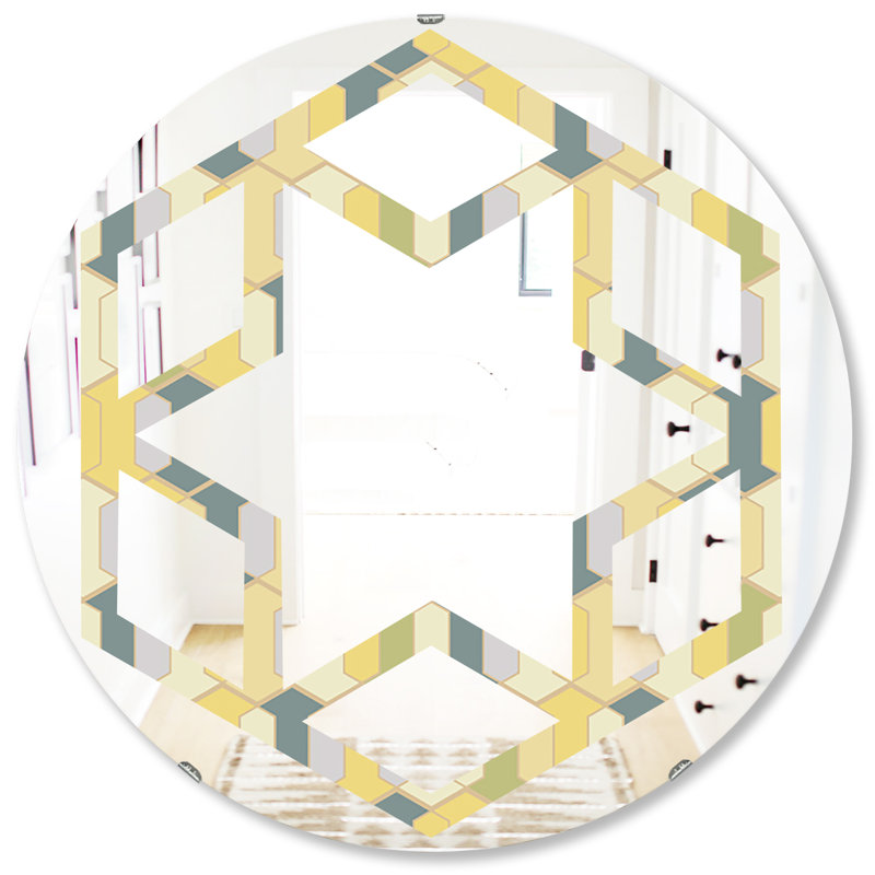 Miroir mural éclectique Space Foliage III, H 31,5 po x l po