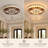 4-Light 19.7" Tiffany Style Flush Mount Ceiling Light