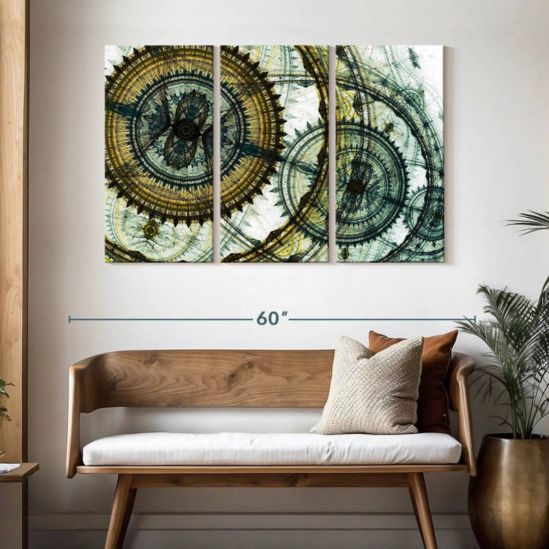 Avery Abstract Steampunk, 32" H x 50" W