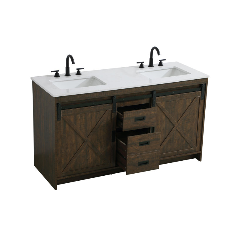 Boden 60 inch Double Bathroom Vanity, Expresso