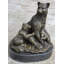Figurine Wynnie originale en forme d'ours grizzly avec ses deux petits