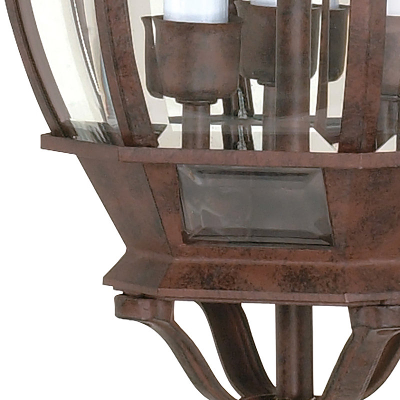3 - Light Outdoor Hanging Lantern, Old Bronze