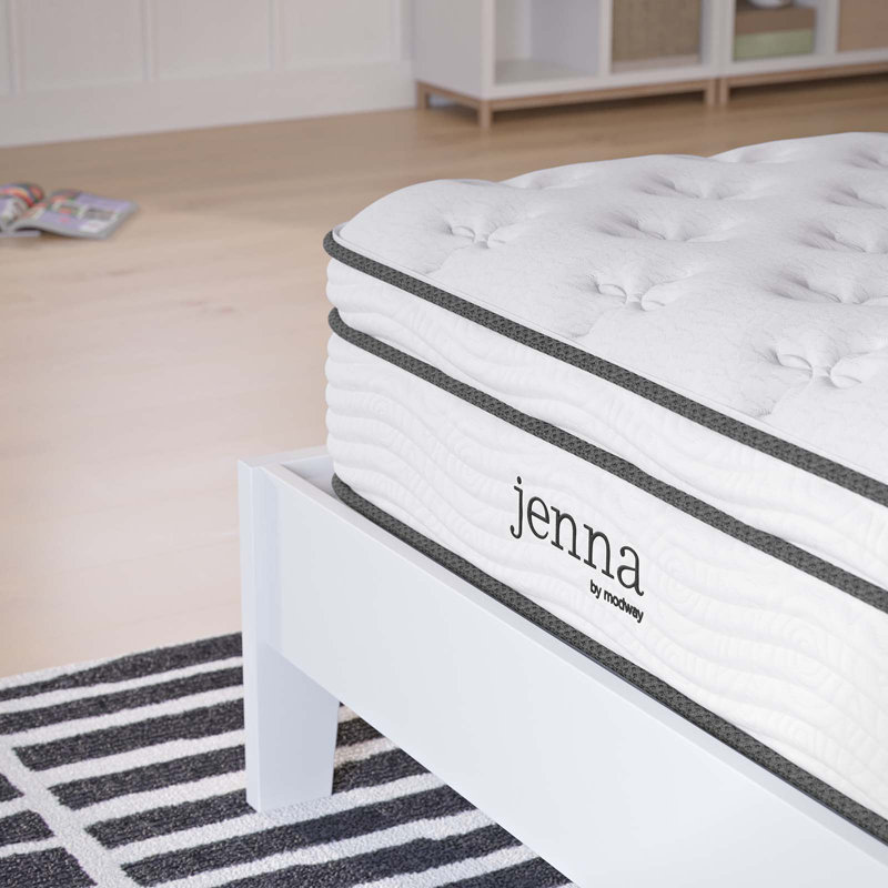 Modway Jenna Innerspring and Foam Mattress, 8", Twin
