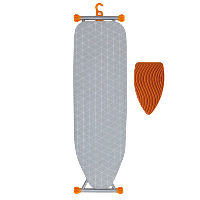 Ironing Board with Extra Thick Cover, Height Adjustable, Easy Storage with Smart Hanger 13x43