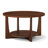 31.5'' Solid Wood Legs Round Coffee Table with 2-Tier Storage-398877890