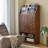 Retro Brown Solid Wood Accent Cabinet