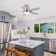 Stylish 42“/52” Flush Mount Ceiling Fan With LED Light, 5 Reversible Blades, Silent DC Motor And Remote Control