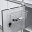 Ensemble de 4 paniers de rangement suspendus avec crochets pour la cuisine, la salle de bain, le garde-manger et la porte d'armoire