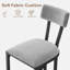 Ensemble de 8 tabourets de bar, tabourets à hauteur de comptoir avec dossier et structure en métal, rembourrés gris