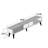 Modern Walnut TV Stand with Wall-Mount Option, 70.9 x 15.7 x 15.7 inches | 100% Melamine Coated Particle Board, 0.71-inch Thickness | Plastic Legs, Max Capacity: 66.1 lbs | Stylish Scandinavian Design, Multiple Shelves-1276946345