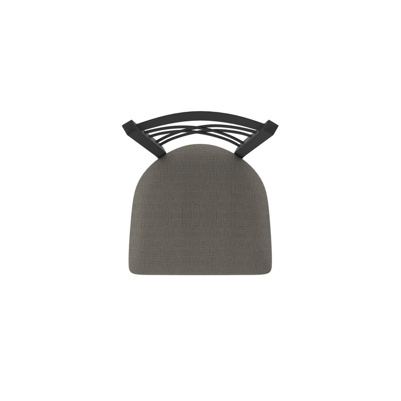 Tabouret tournant 36" Catalina, Tissu - graphique calice, Noir froissé
