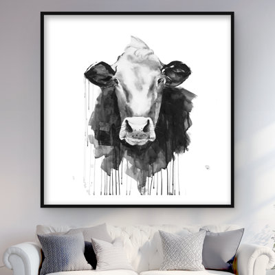Imprimé matelassé encadré de vache | Décoration intérieure