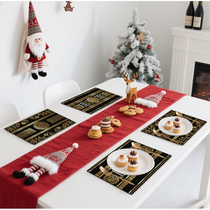 DIY Diamond Painting Placemats, Leather Material, 4 Pieces Set