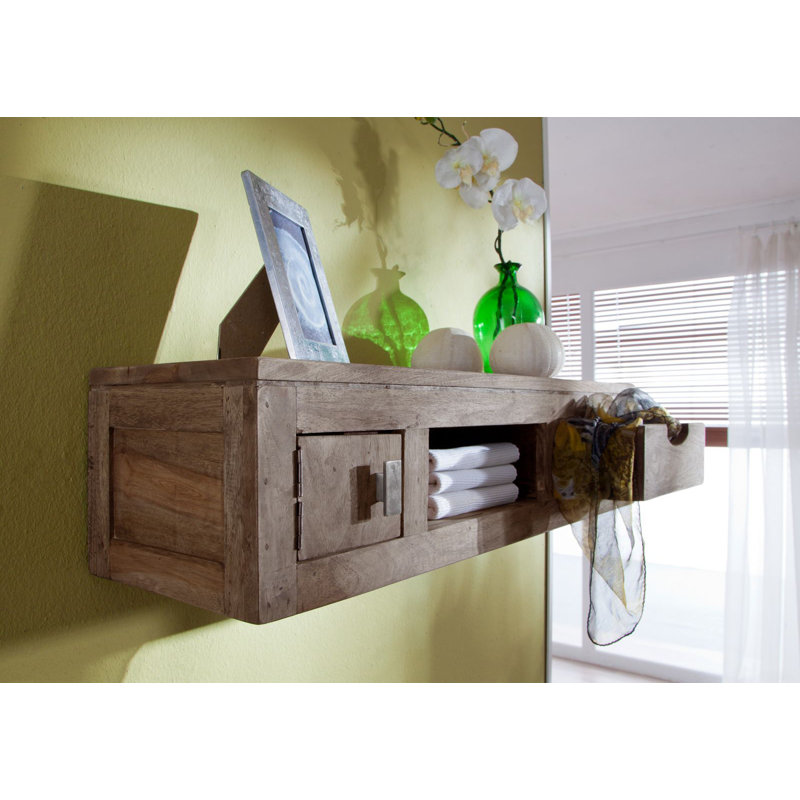 Nature Sheesham Solid Wood Floating Shelf