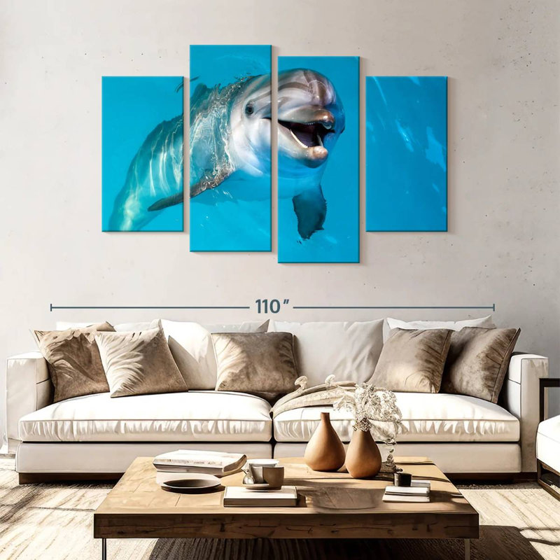 Brampt Dolphin's Smile, 54" H x 84" W