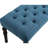 Leviton Fabric Tufted Turned Leg  Dining Bench-1994282678