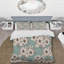 White/Green Microfiber Duvet Cover Set-1778185115