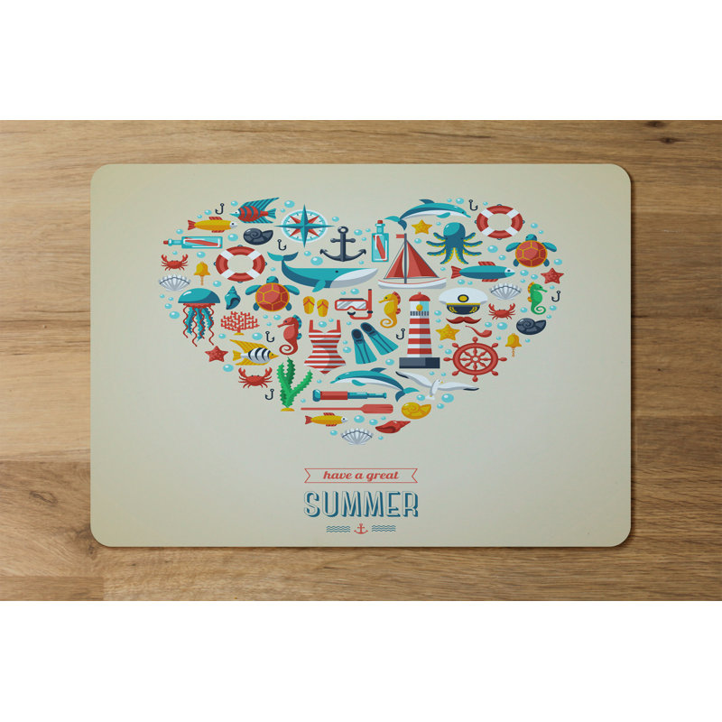 Rhiannon Polyester, Wood Rectangle Placemat