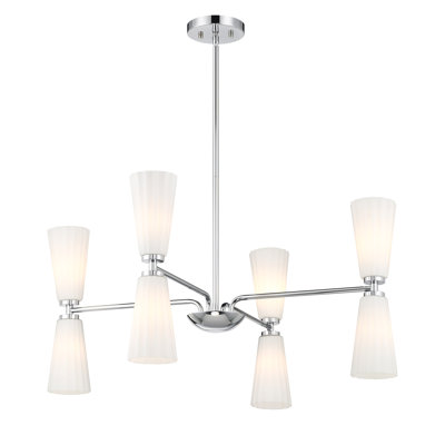 Kenyia 8-Light Chandelier in Chrome