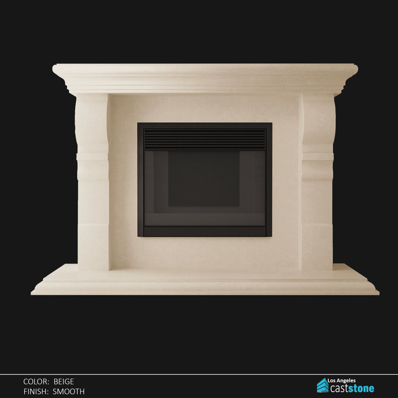 Alle Fireplace Surround, Beige Smooth
