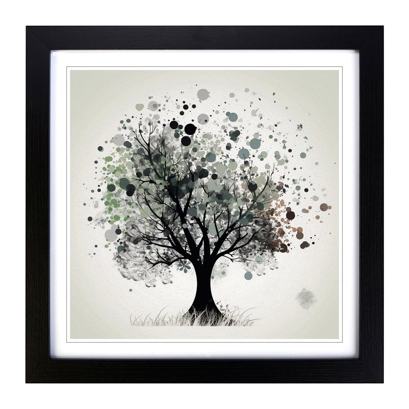 Tree - Framed Print, Black