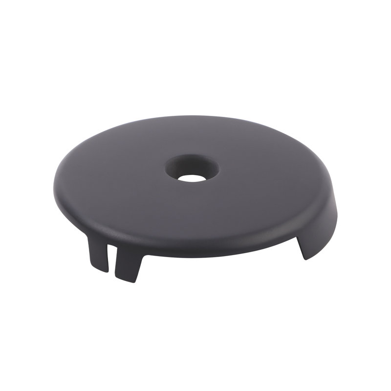 Couvercle de baignoire à 1 trou avec vis, noir mat, Noir mat