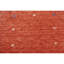Hand Knotted Wool Striped Area Rug in Red/Beige-597684501