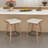 Modern Upholstered Swivel Counter Stool With Wood Frame,Counter Height Bar Stool For Kitchen Island,Coffee Bar-1339911080