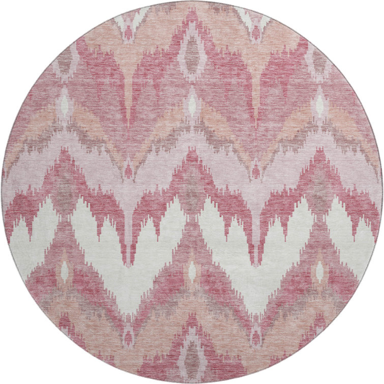 Premium Machine Washable Prisco Blush Rug