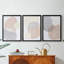 Pastel Shifting Spheres I - Toile tendue avec châssis sur mesure - 3 pièces-687437394-687437395