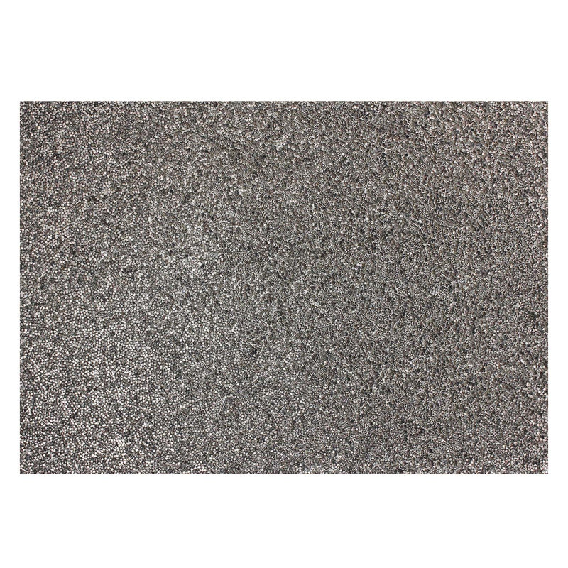 Sparkles Home Luminous Rhinestone Rectangle Placemat | 18x13 Inch Non-Slip Dinner Table Decor, Charcoal