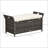 27 Gallon Patio Wicker Storage Bench