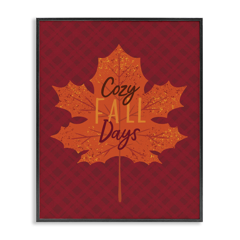  «Cozy Fall Days», estampe numérique par Nina Seven, Giclée encadrée noir minuit, H 30 po x l 24 po