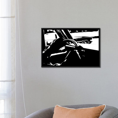« driving i » par giuseppe cristiano, peinture sur toile tendue