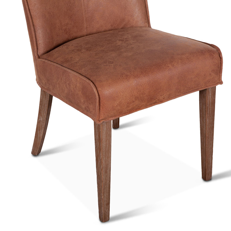 Hagood Leather Dining Chair, Tan