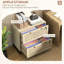 2 Drawer Locking File Container - Office Organization Aid With Adjustable Hanging Bar For Multiple Paper Sizes Natural Magnificence Vertical Cabinet Lock Storage Solution Exterior, For Different