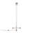 Eileen Contemporary Adjustable Floor Lamp With Brushed Nickel Frame And White Plastic Shade For Modern Interiors