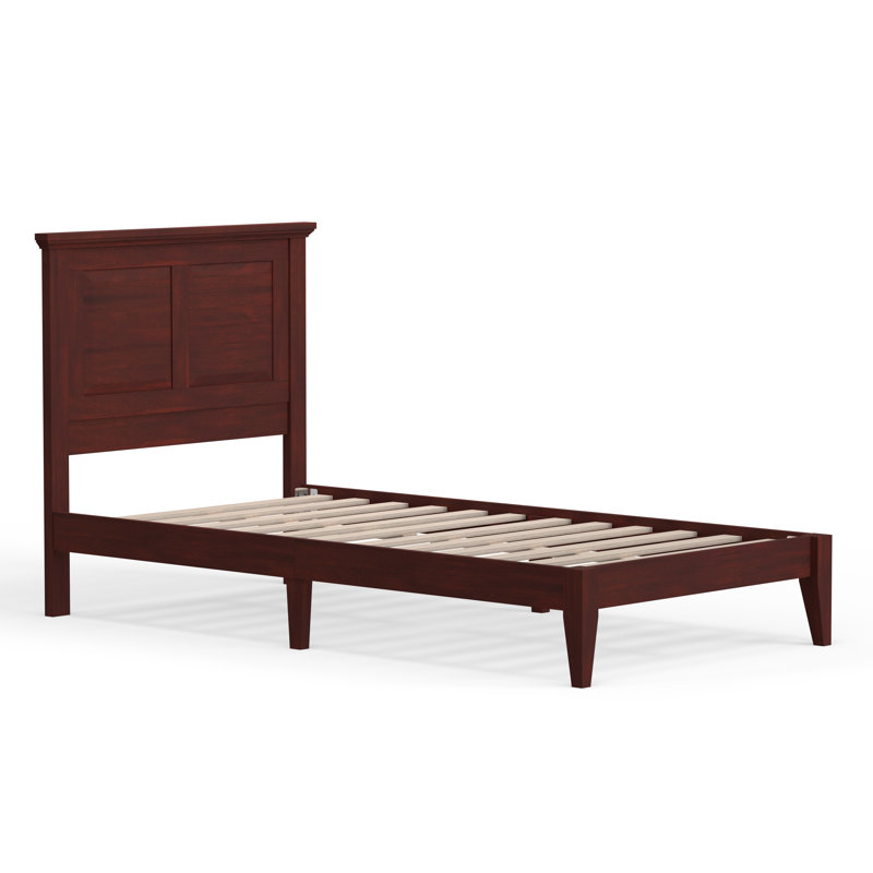 Markovich Solid Wood Platform Bed, Cherry, Twin