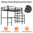 Space-saving Loft Bed Iron Modern Multi-function