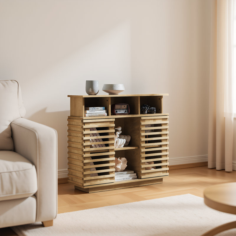 Buffet 36 "avec rangement, Natural Wood