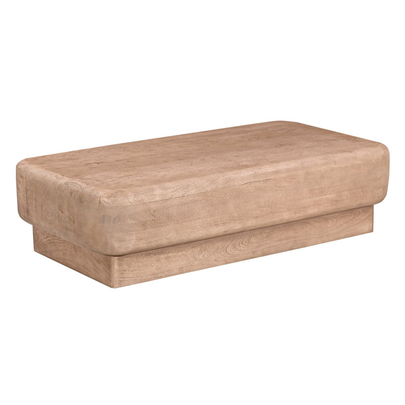 Table basse rectangulaire Bruno - Bois de manguier moderne