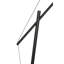 Lampe de travail sur pied réglable noire Tokio