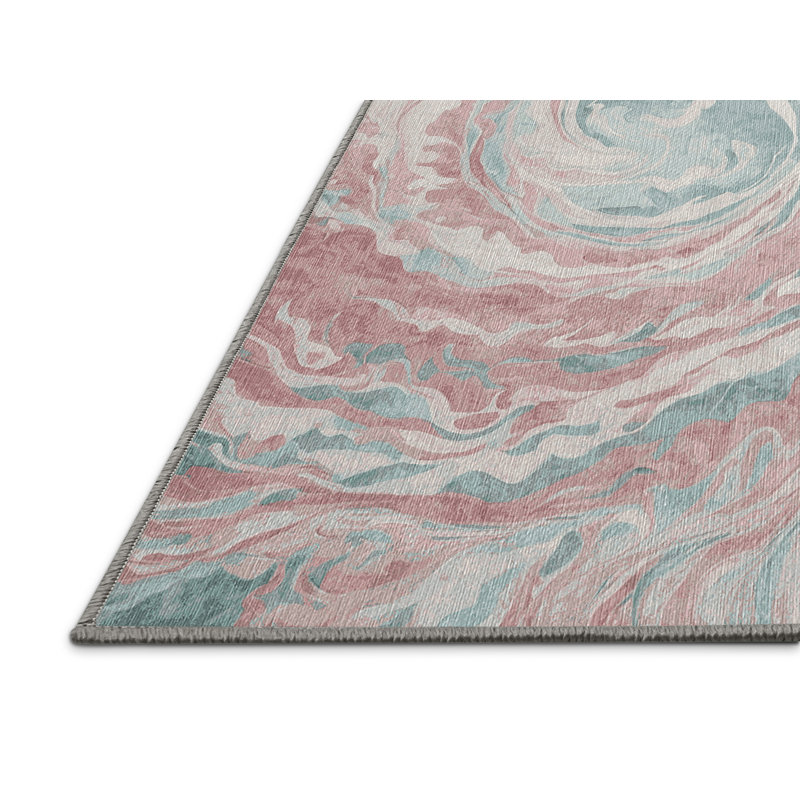 Tapis gris lavable à la machine, Rectangulaire 7 pi x 10 pi