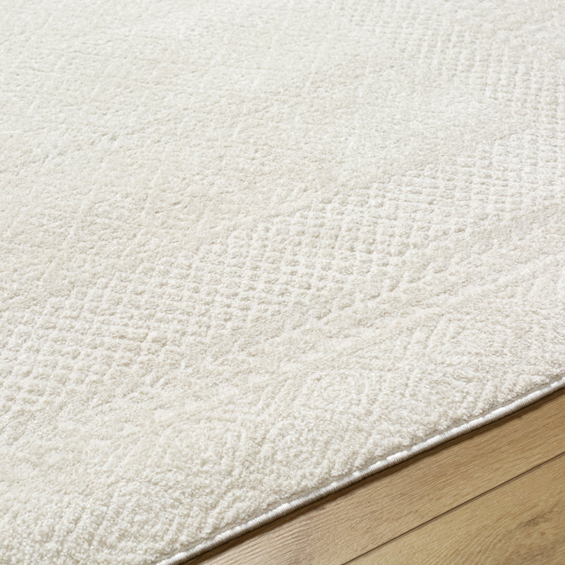 Calvo Ivory/Off-White Area Rug, Round 6'7"