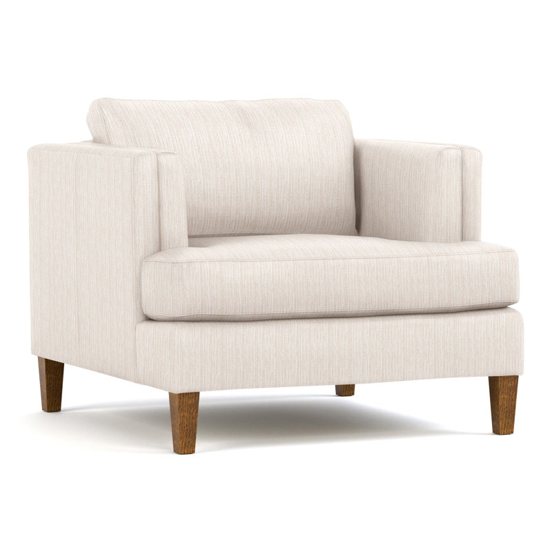 Fauteuil tuxedo avec accoudoirs Surrey Hills, Perigold ‑ coquille d'œuf de Poros