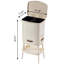 Poubelle de cuisine 8 gallons avec couvercle, poubelle et porte-mouchoirs